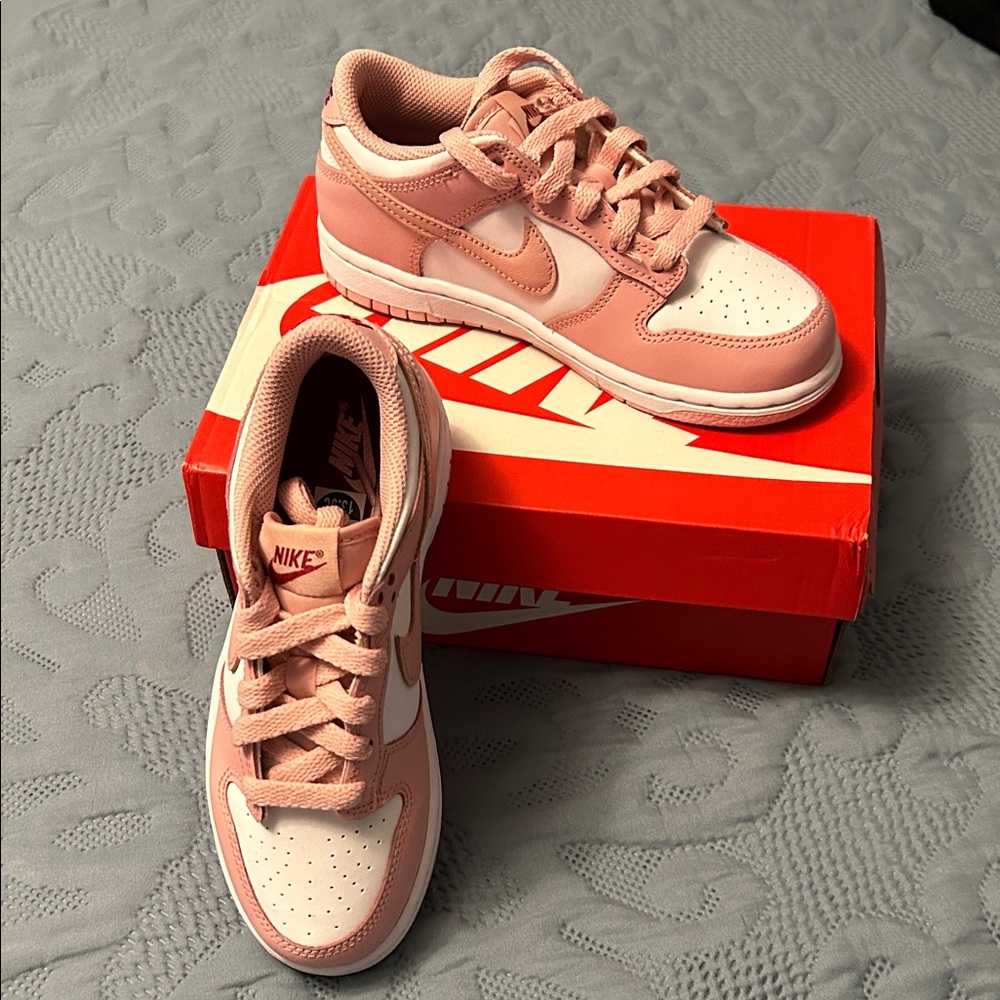 Nike Blush and White Athletic Shoes